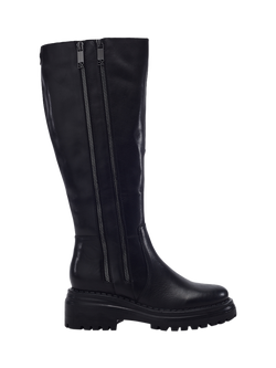 Moda in Pelle Camilio Knee High Leather Boots, Black