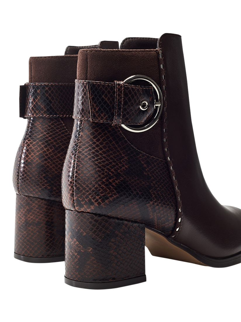 Product image 3 of 4, which shows Moda in Pelle Panay Ankle Boots, Dark Brown, 3