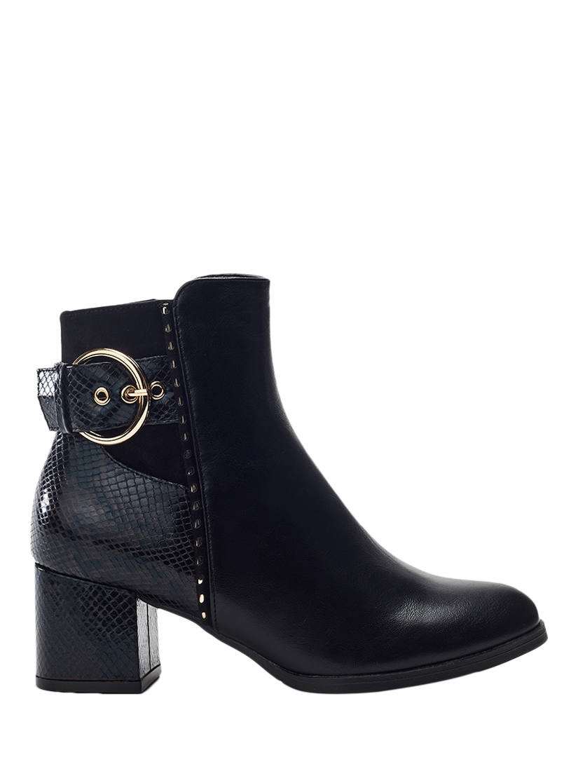 Product image 1 of 4, which shows Moda in Pelle Panay Ankle Boots, Black, 3