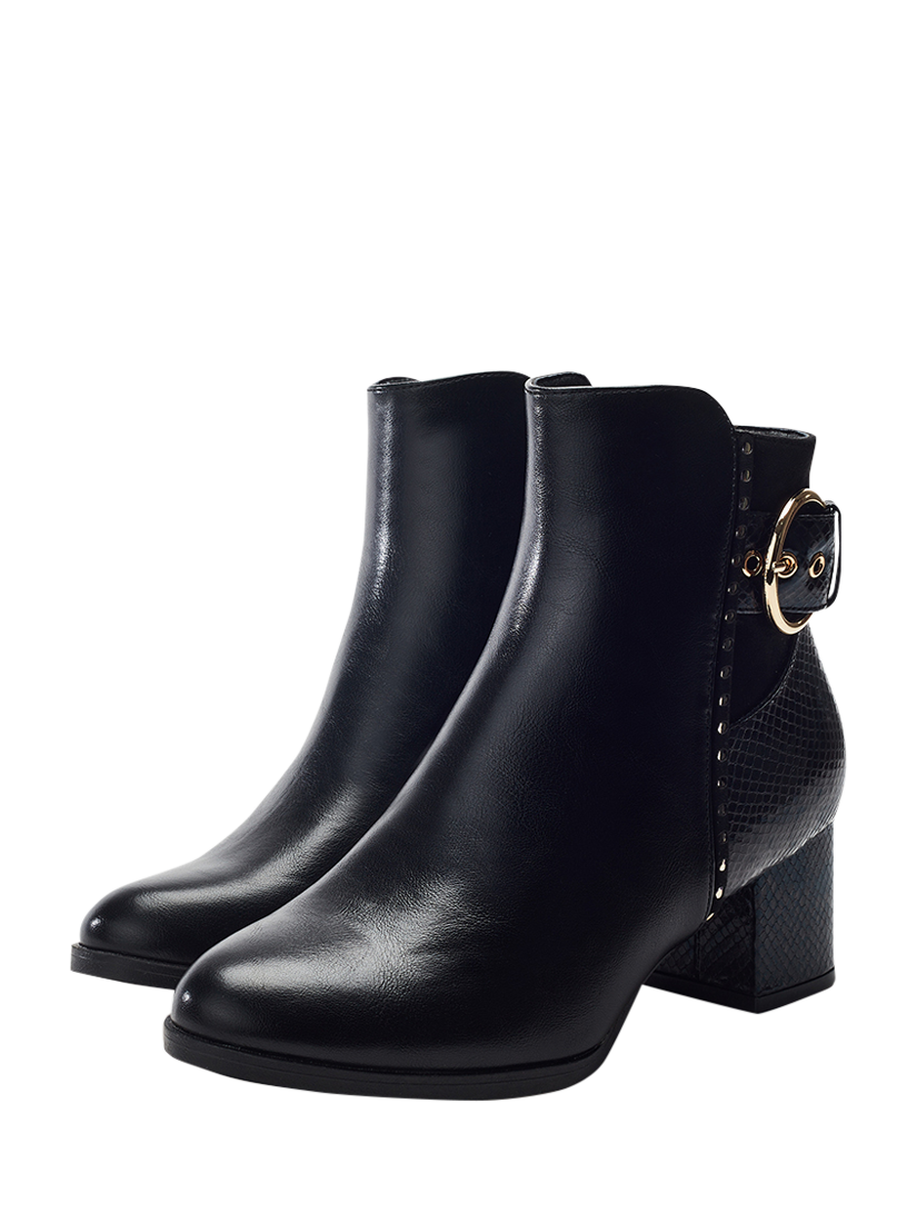Product image 2 of 4, which shows Moda in Pelle Panay Ankle Boots, Black, 3