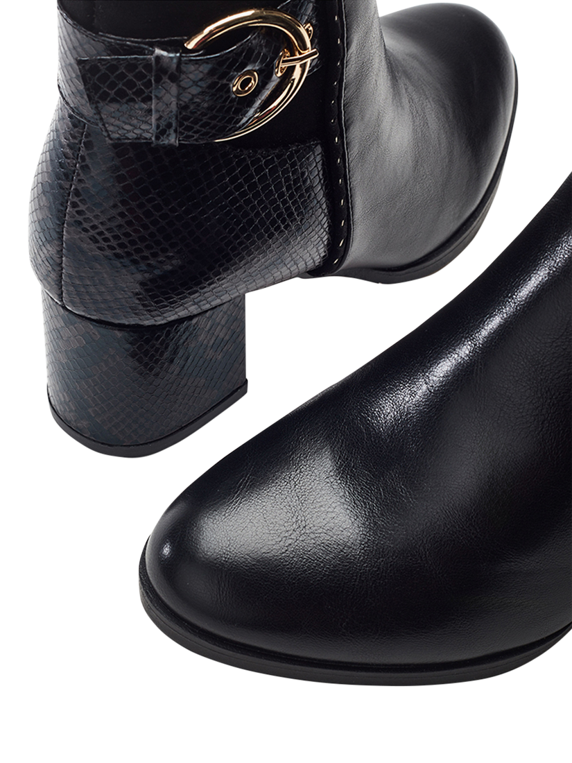 Product image 4 of 4, which shows Moda in Pelle Panay Ankle Boots, Black, 3