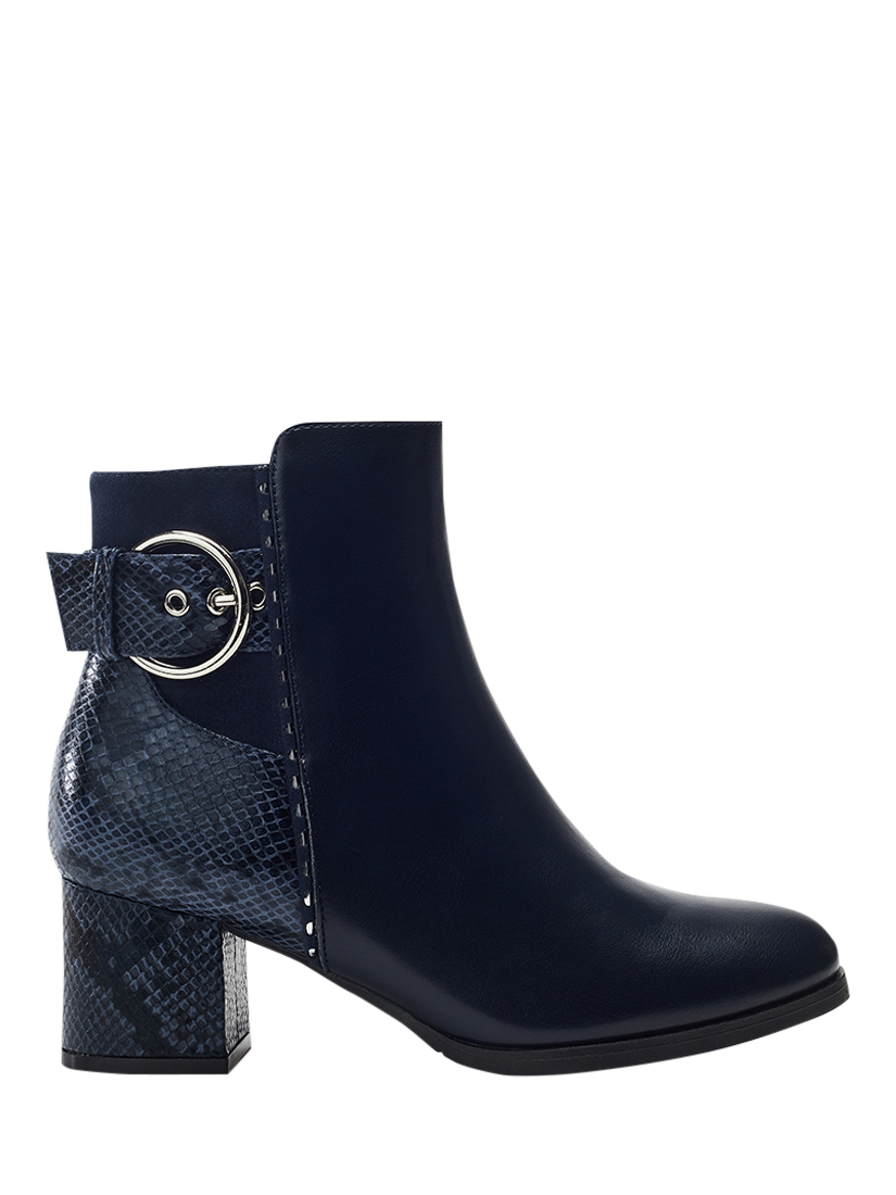 Product image 1 of 4, which shows Moda in Pelle Panay Ankle Boots, Navy, 3
