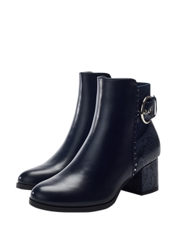 Moda in Pelle Panay Ankle Boots - view 2, Navy