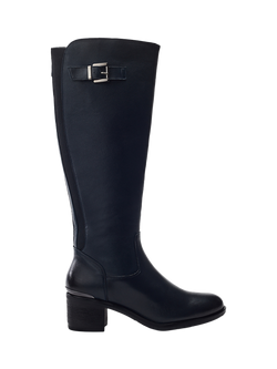 Moda in Pelle Sansho Leather Riding Boots, Navy