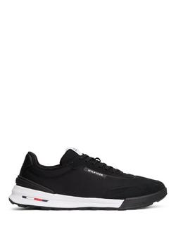 Tommy Hilfiger Retro Textured Mesh Trainers, Black, Black