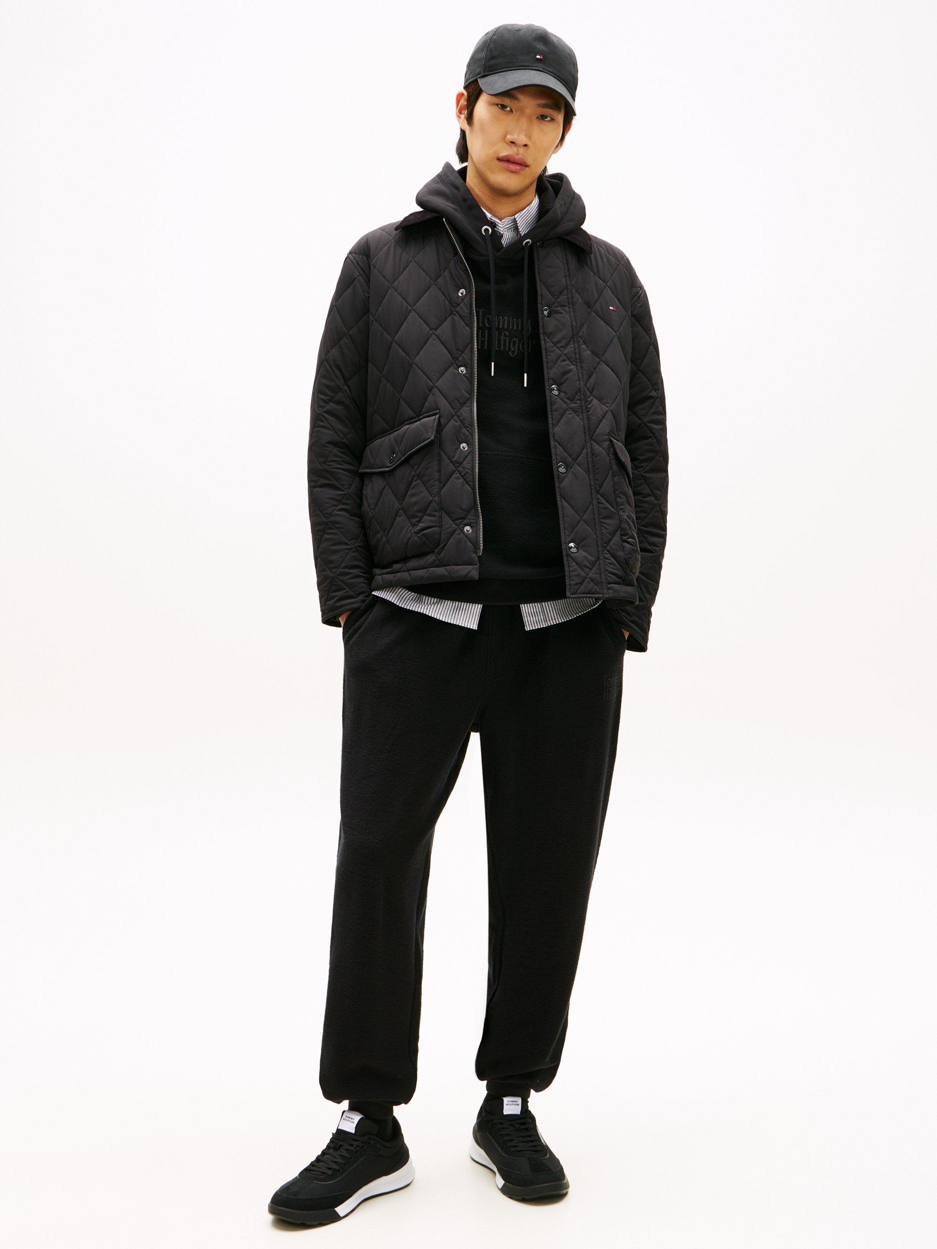 Product image 2 of 8, which shows Tommy Hilfiger Retro Textured Mesh Trainers, Black, EU40