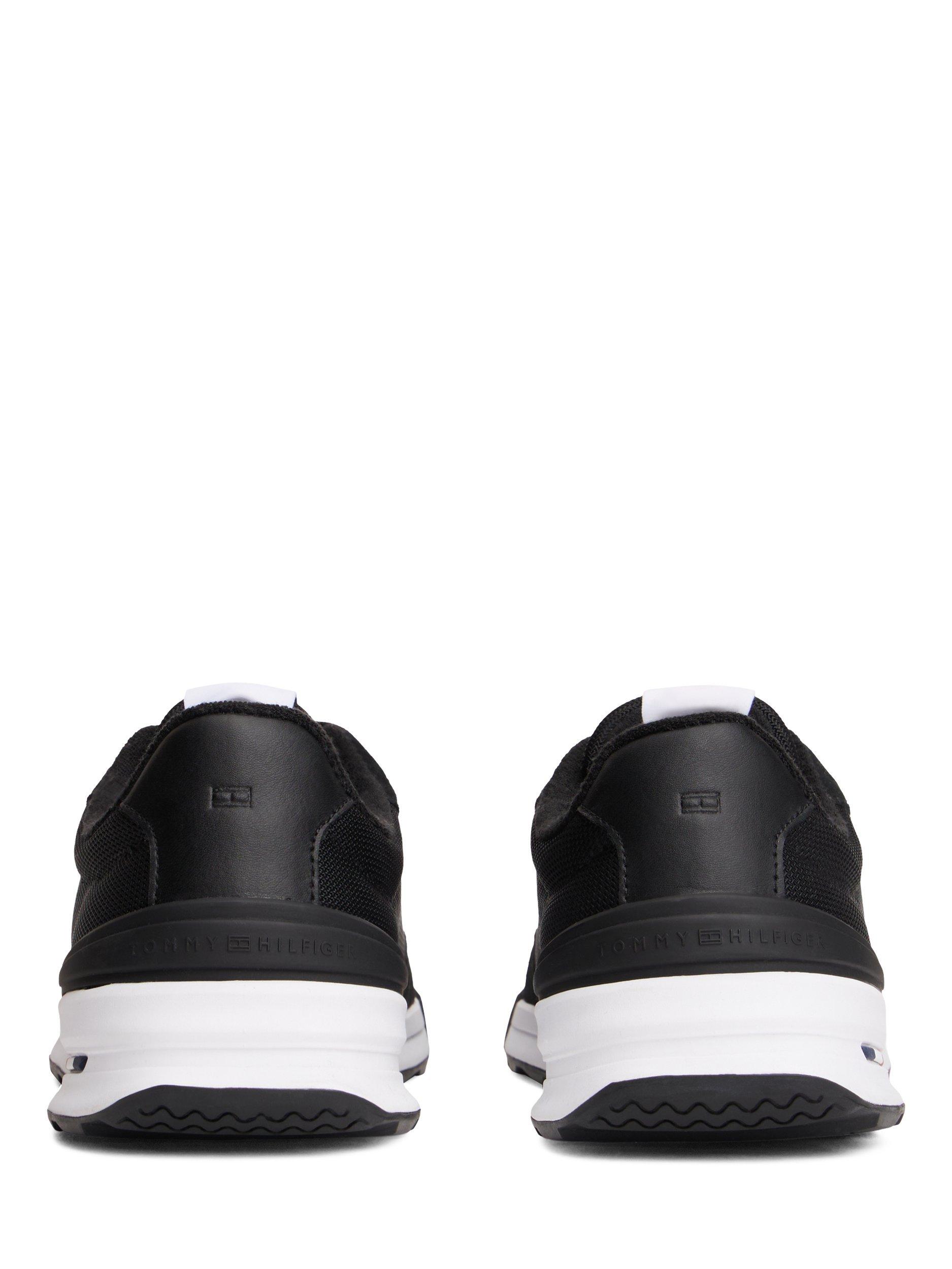 Product image 4 of 8, which shows Tommy Hilfiger Retro Textured Mesh Trainers, Black, EU40