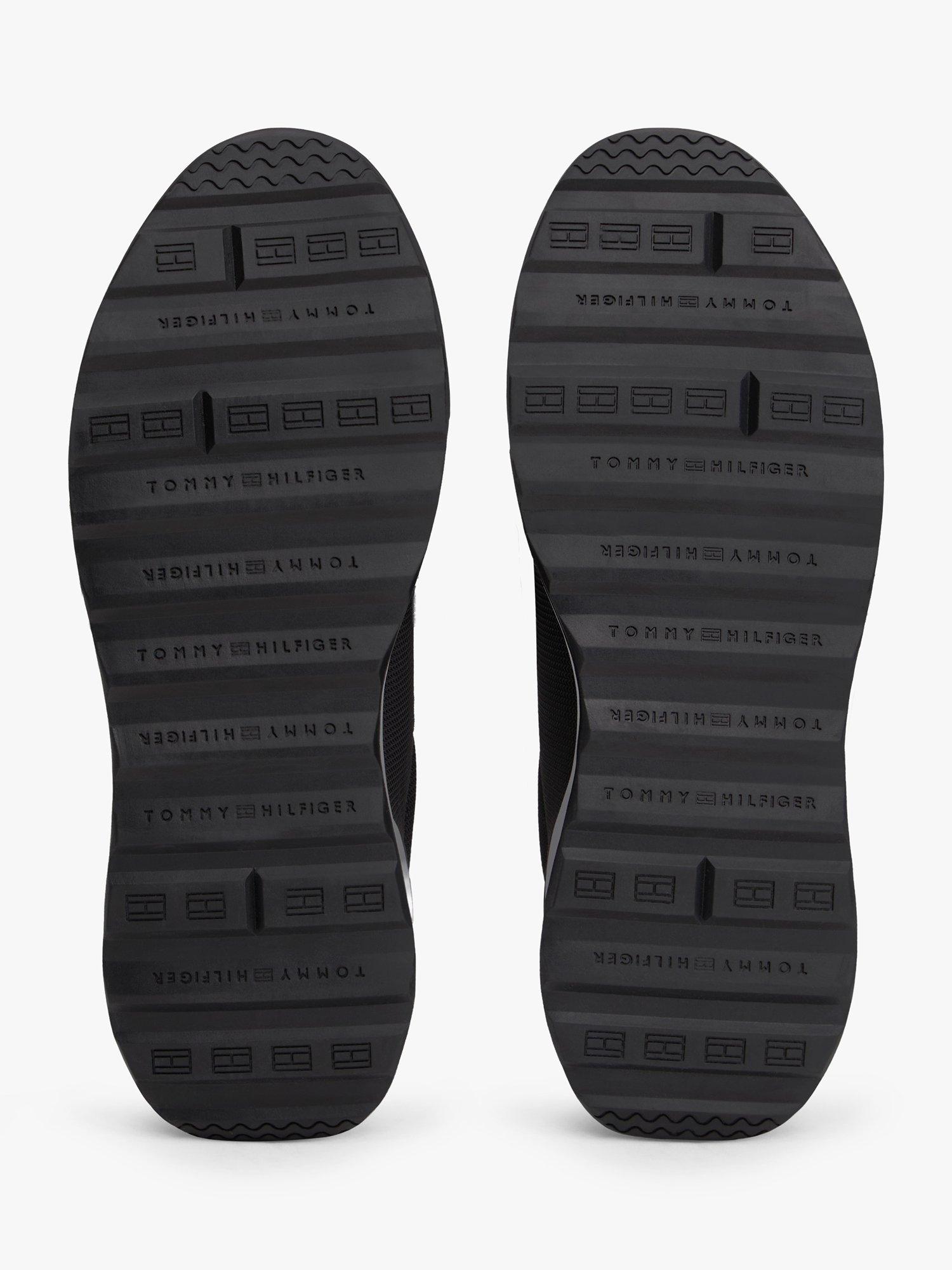 Product image 8 of 8, which shows Tommy Hilfiger Retro Textured Mesh Trainers, Black, EU40