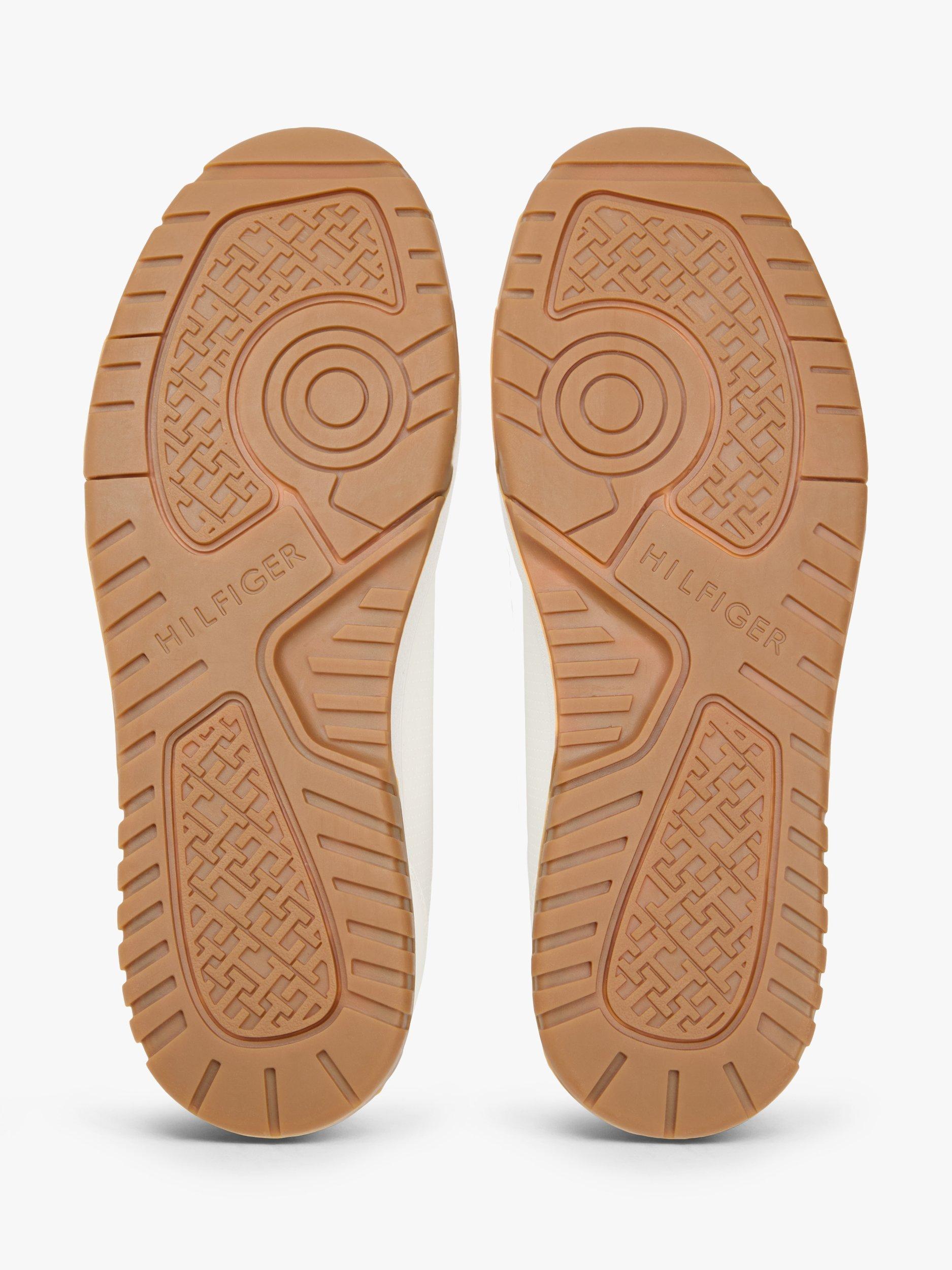 Product image 5 of 7, which shows Tommy Hilfiger Leather Blend Lightweight Basketball Trainers, White/Multi, EU40