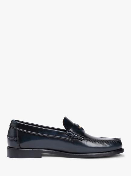 Tommy Hilfiger Patent Leather Penny Loafers, Black, Black