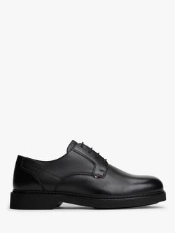Tommy Hilfiger Leather Ultra Lightweight Derby Shoes, Black, Black