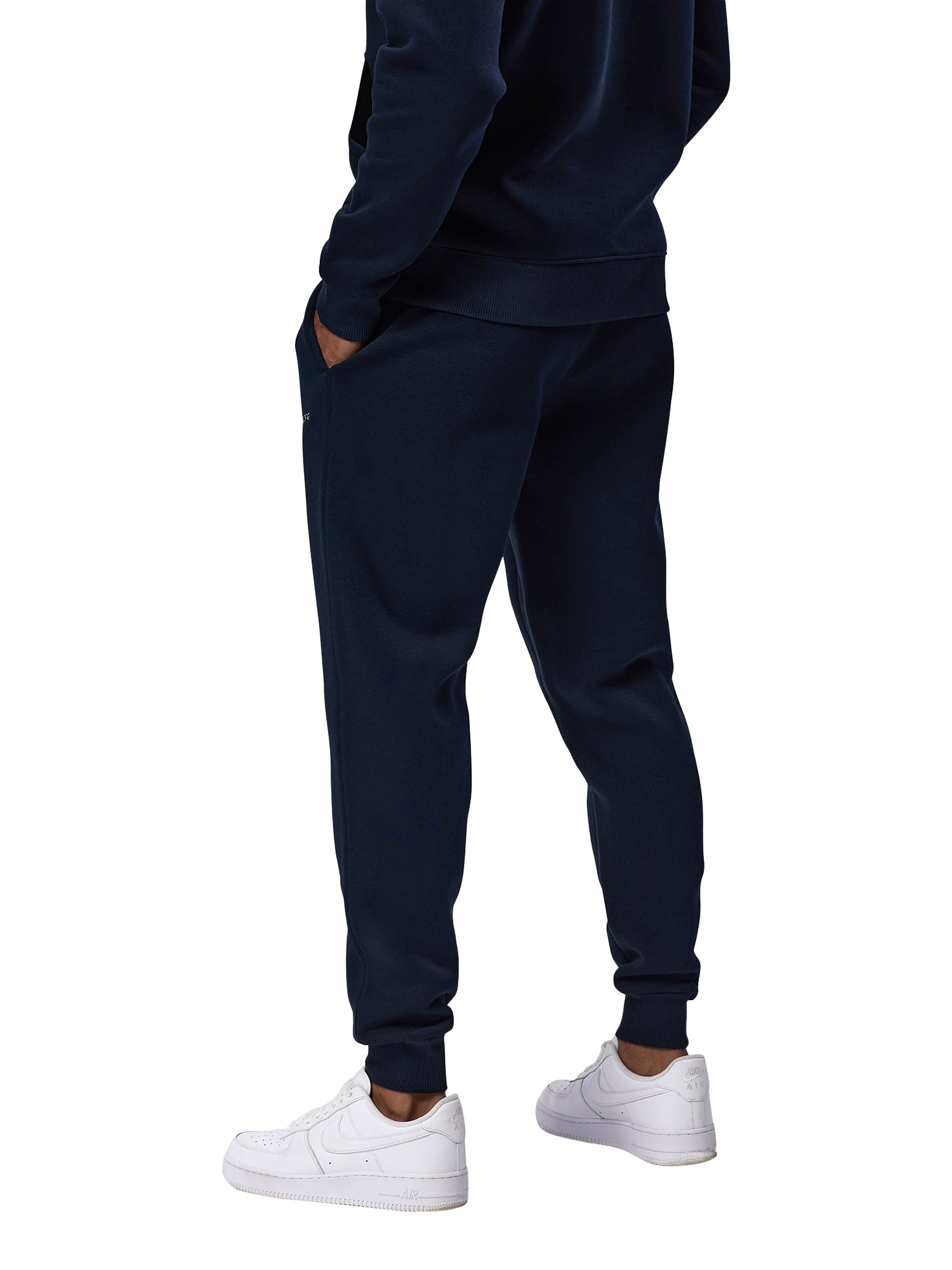 Product image 4 of 7, which shows Gym King Men's Cotton Blend Joggers, Navy, S