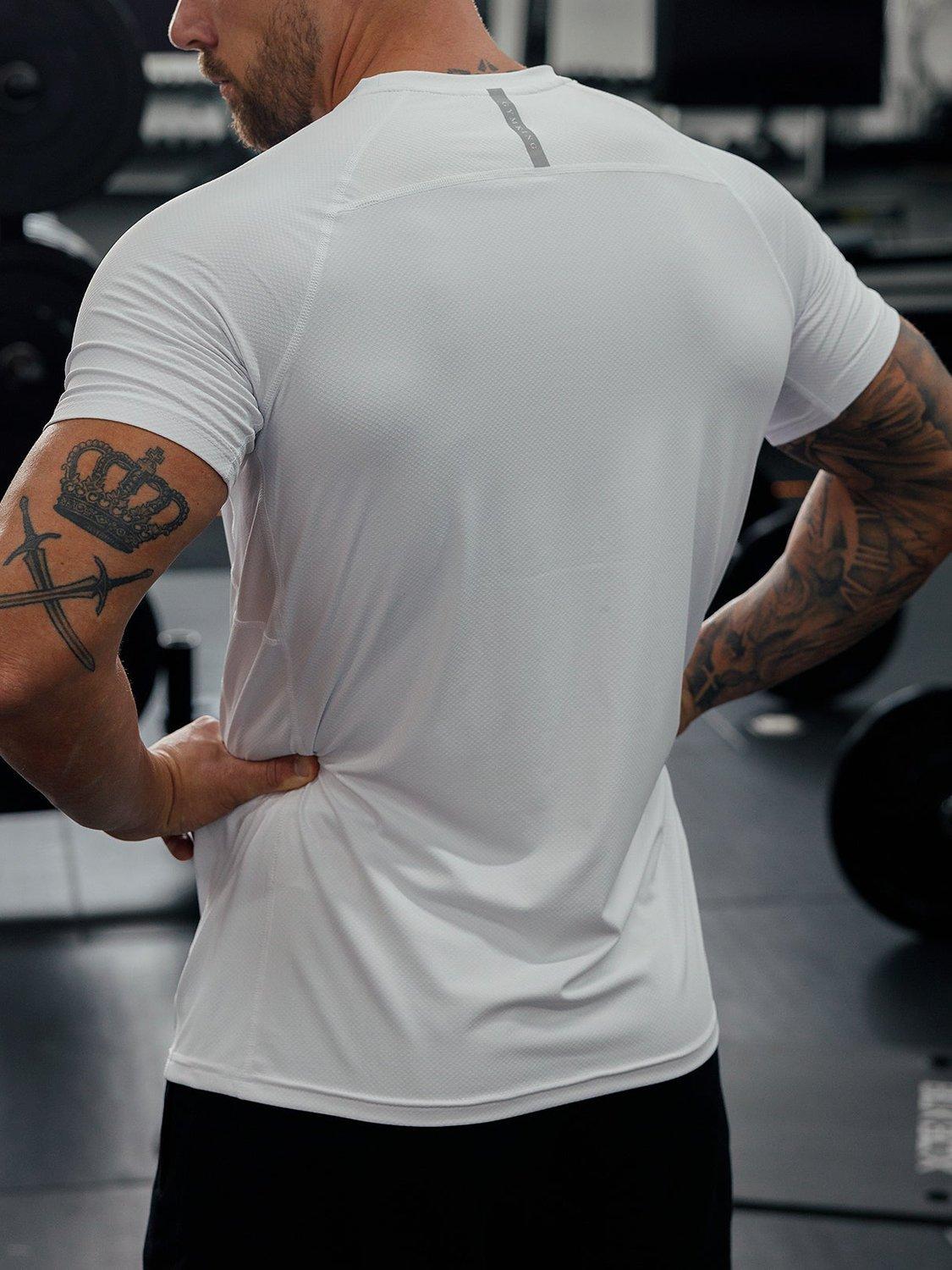 Product image 4 of 11, which shows Gym King Men's Performance T-Shirt, White, XXL
