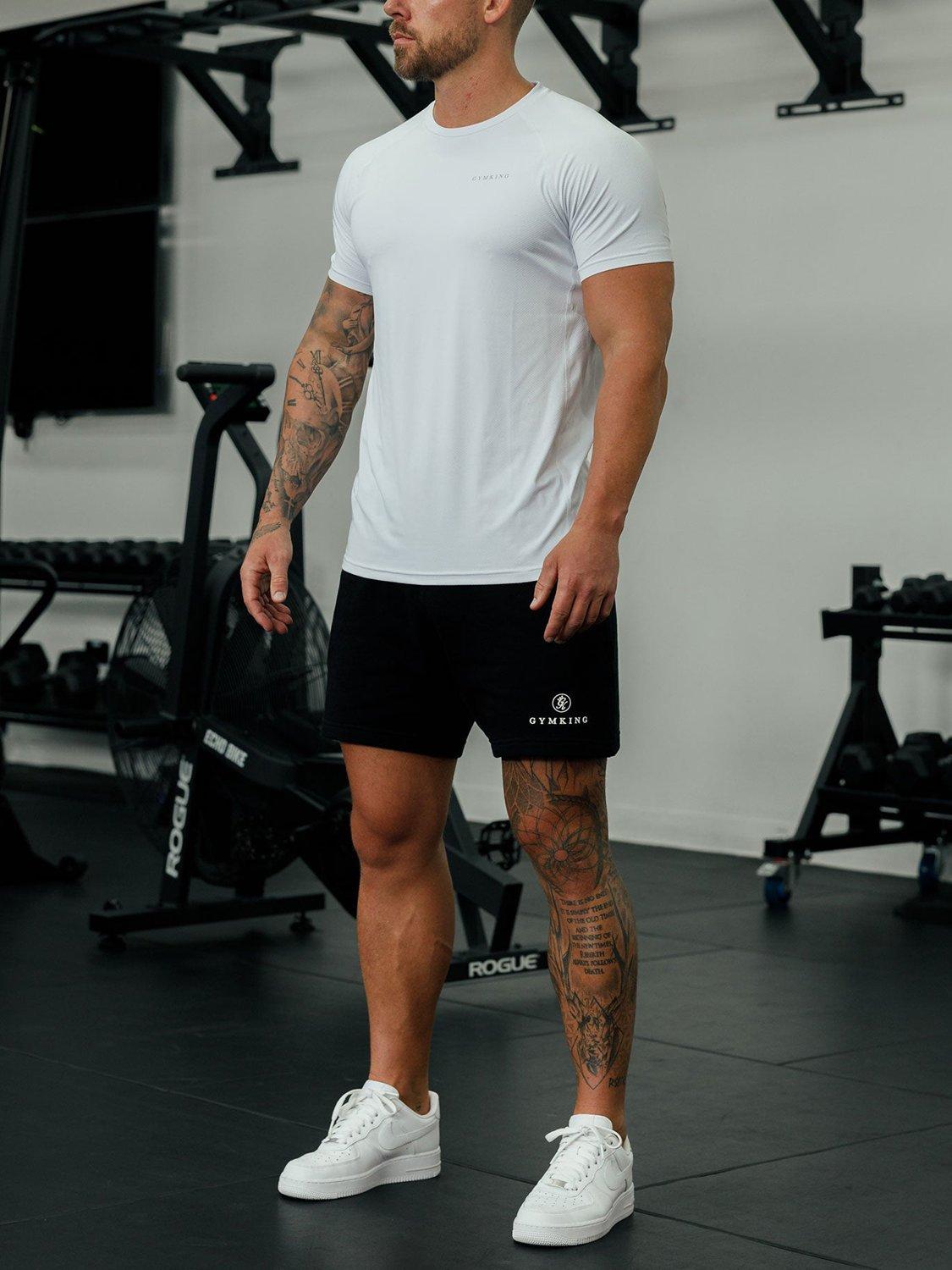 Product image 6 of 11, which shows Gym King Men's Performance T-Shirt, White, XXL