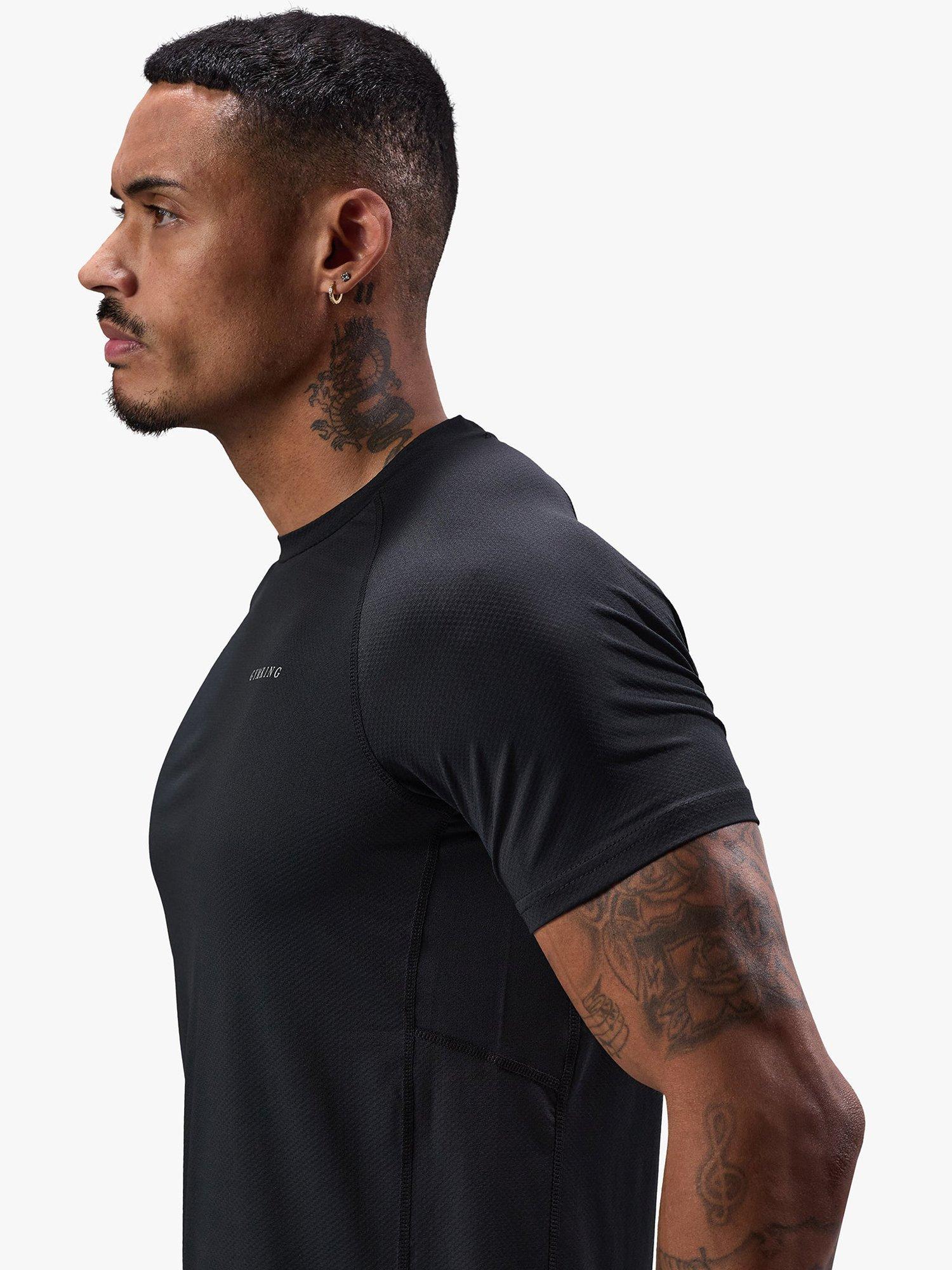 Product image 11 of 11, which shows Gym King Men's Performance T-Shirt, Black, XS