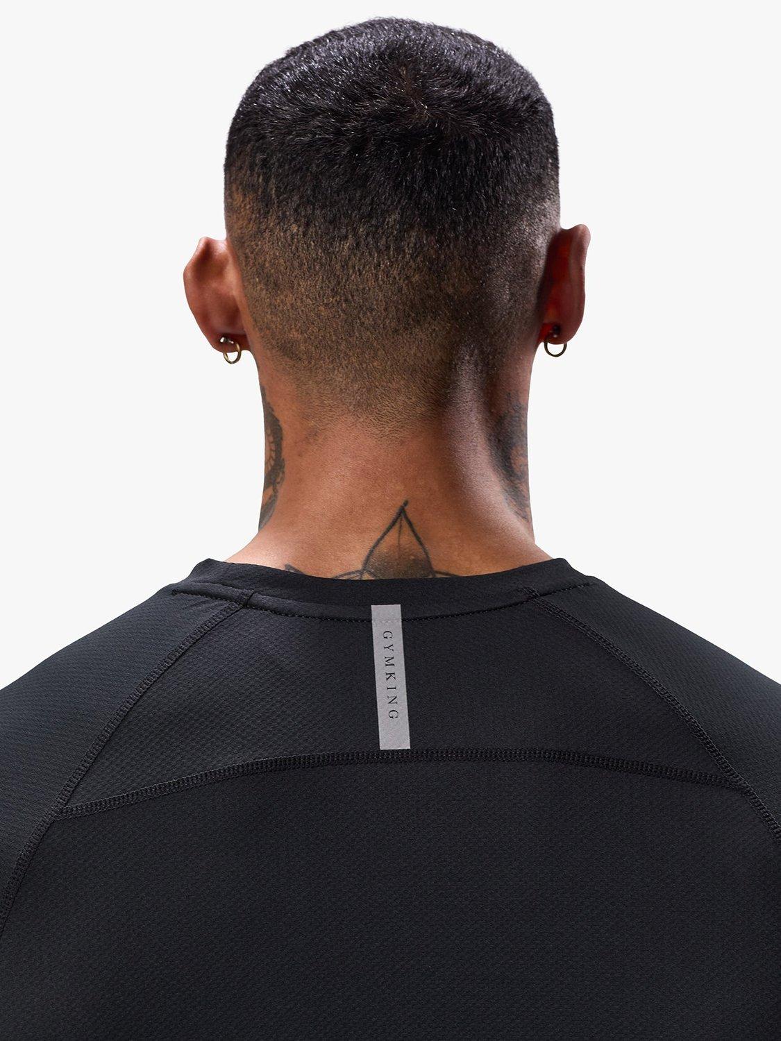 Product image 8 of 11, which shows Gym King Men's Performance T-Shirt, Black, XS