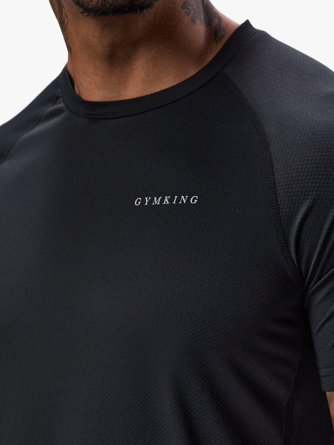 Product image 9 of 11, which shows Gym King Men's Performance T-Shirt, Black, XS