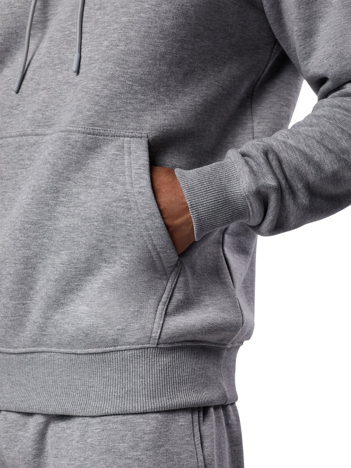 Product image 2 of 11, which shows Gym King Cotton Blend Linear Hoodie, Grey Marl, XL