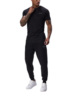 Gym King Cotton Rich Fundamental Muscle Fit T-Shirt - view 2, Black
