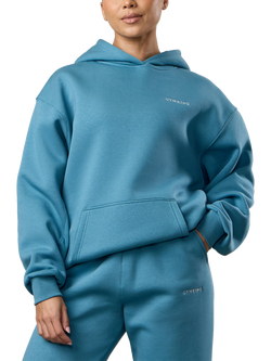 Gym King Cotton Rich Relaxed Fit Hoodie, Sea Mist, Sea Mist