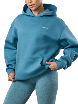 Gym King Cotton Rich Relaxed Fit Hoodie, Sea Mist - view 2, Sea Mist