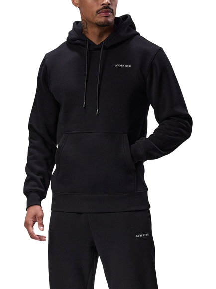 Gym King Cotton Rich Fundamental Hoodie, Black