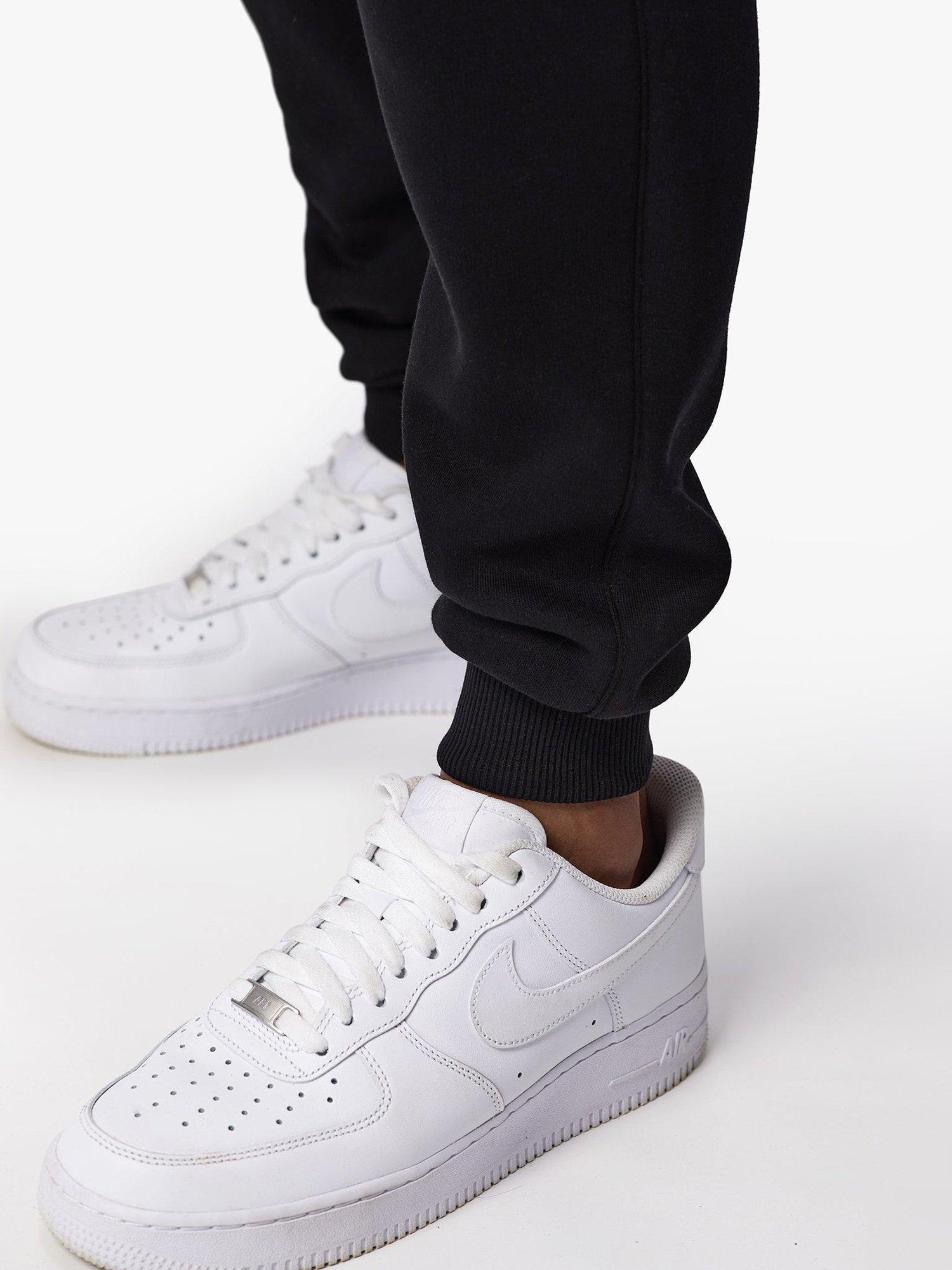 Product image 10 of 10, which shows Gym King Cotton Rich Linear Drawstring Joggers, Black, S