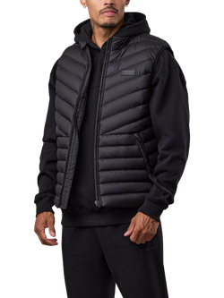 Gym King Men's Endurance Puffer Gilet, Black