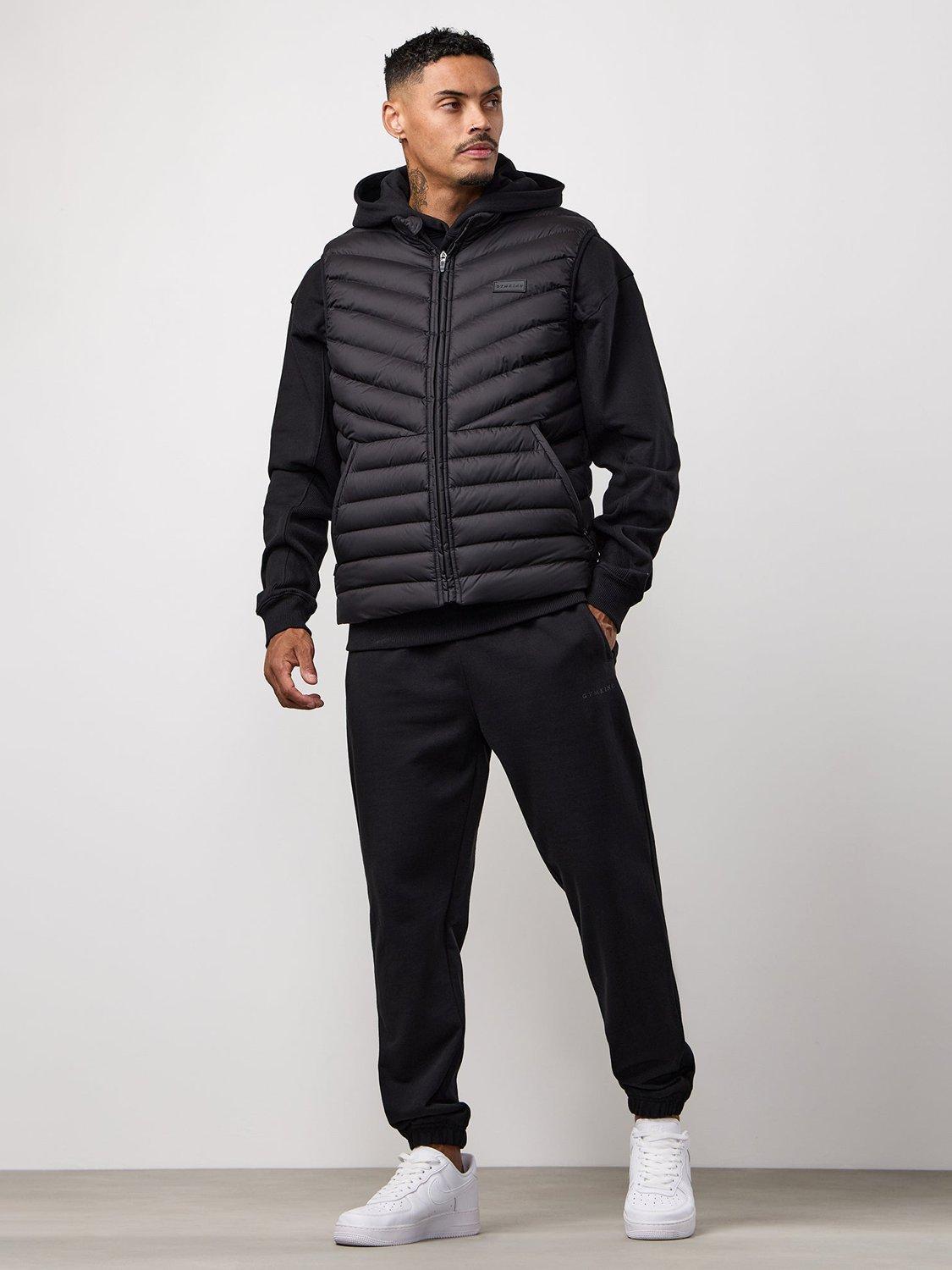 Product image 7 of 7, which shows Gym King Men's Endurance Puffer Gilet, Black, S