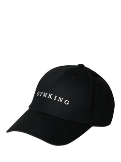 Gym King Cotton Linear Pitcher Cap, Black, Black