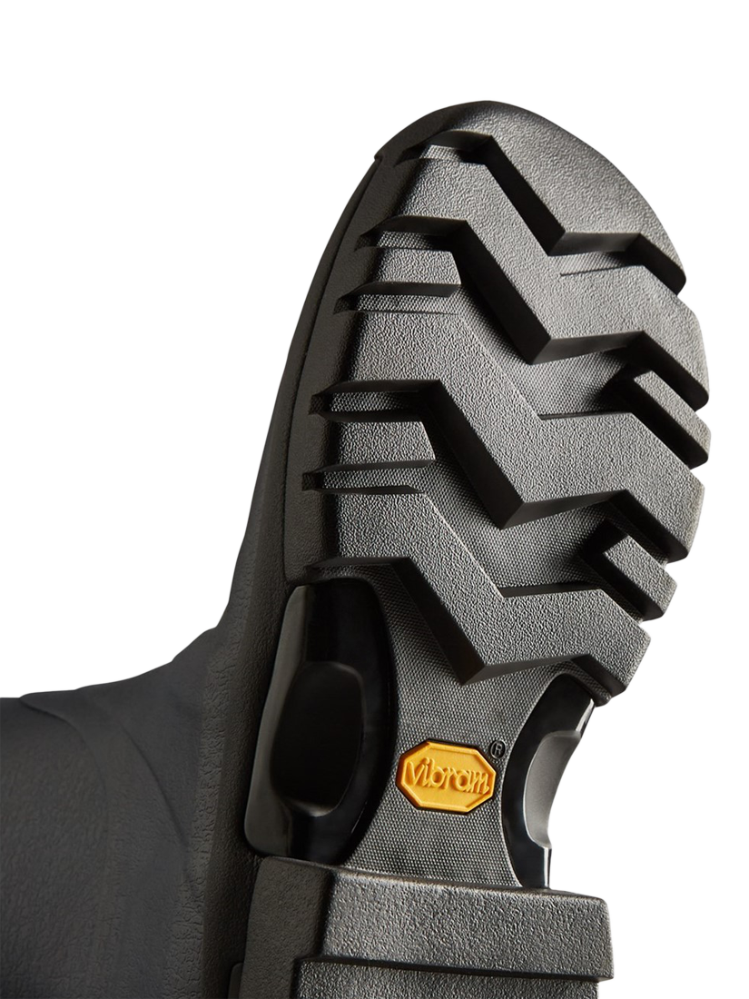 Product image 4 of 4, which shows Hunter Balmoral Side Adjustable Wellington Boots, Navy/Peppercorn, 5