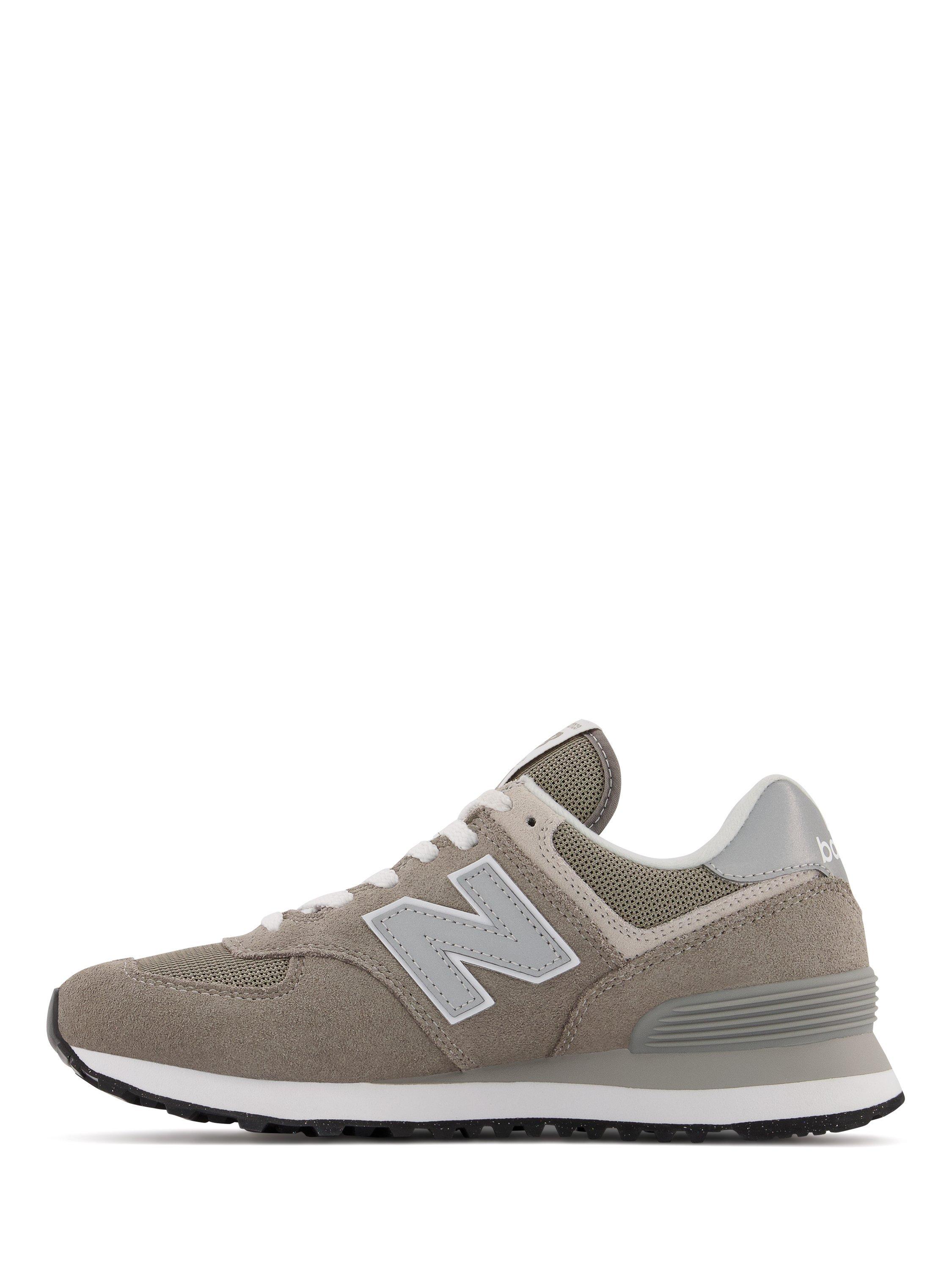 Product image 2 of 6, which shows New Balance 574 Lace-Up Trainers, Grey/Multi, 4