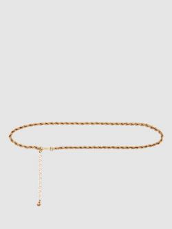Reiss Isabella Chain Belt, Gold, Gold