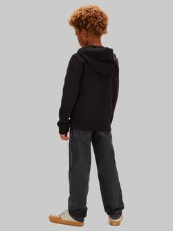 Calvin Klein Kids' Cotton Zipped Hoodie, Ck Black - view 2, Ck Black