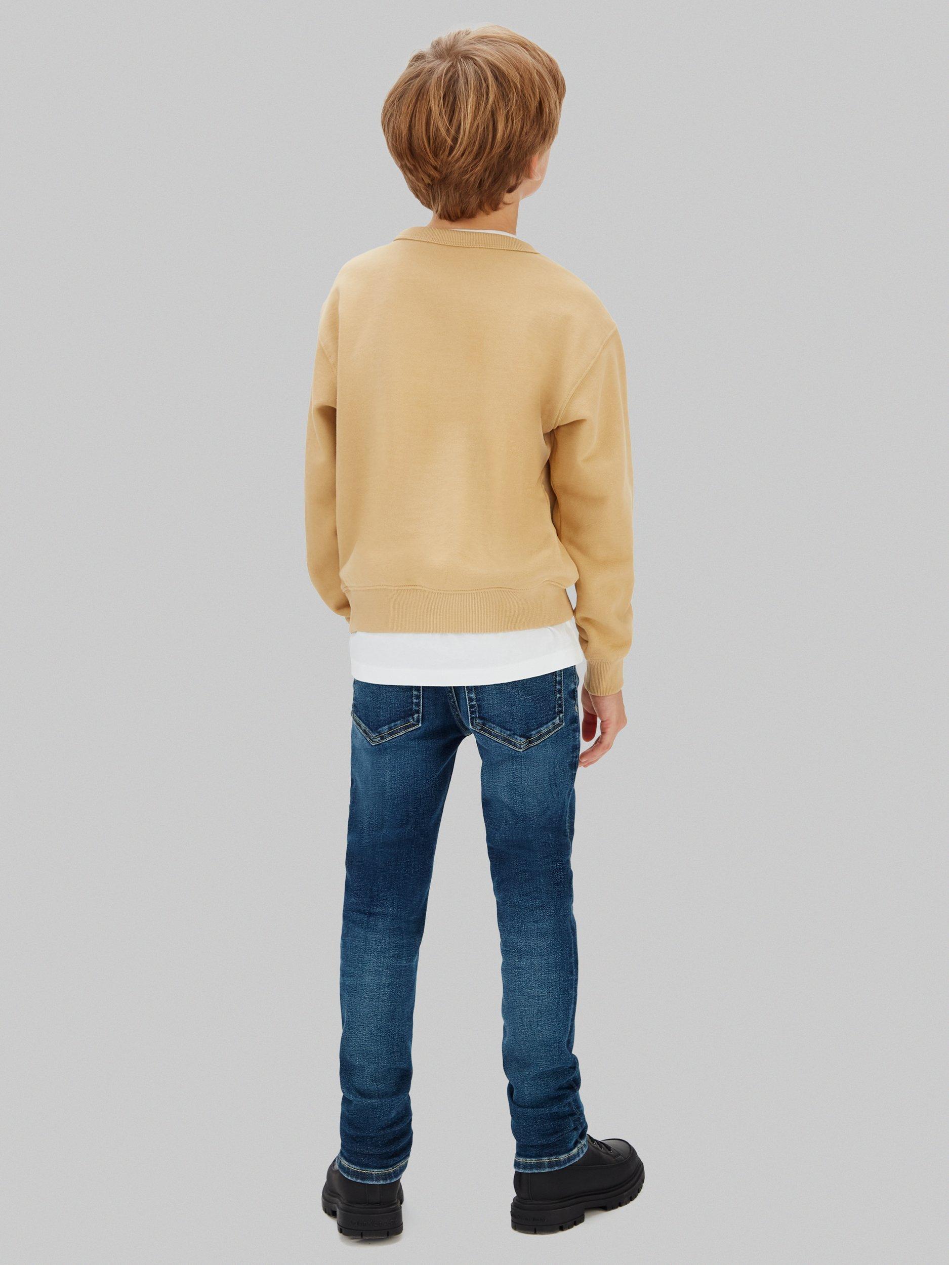 Product image 2 of 6, which shows Calvin Klein Kids' Straight Jeans, Dark Blue Visual, 6 years