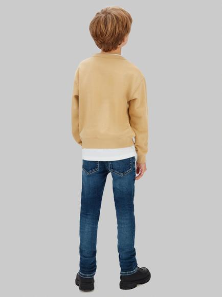 Calvin Klein Kids' Straight Jeans, Dark Blue Visual - view 2, Dark Blue Visual