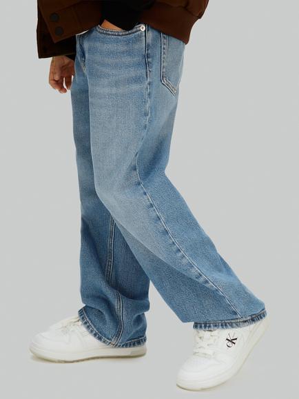 Calvin Klein Kids' Relaxed Denim Skater Jeans, Cloudy Blue, Cloudy Blue
