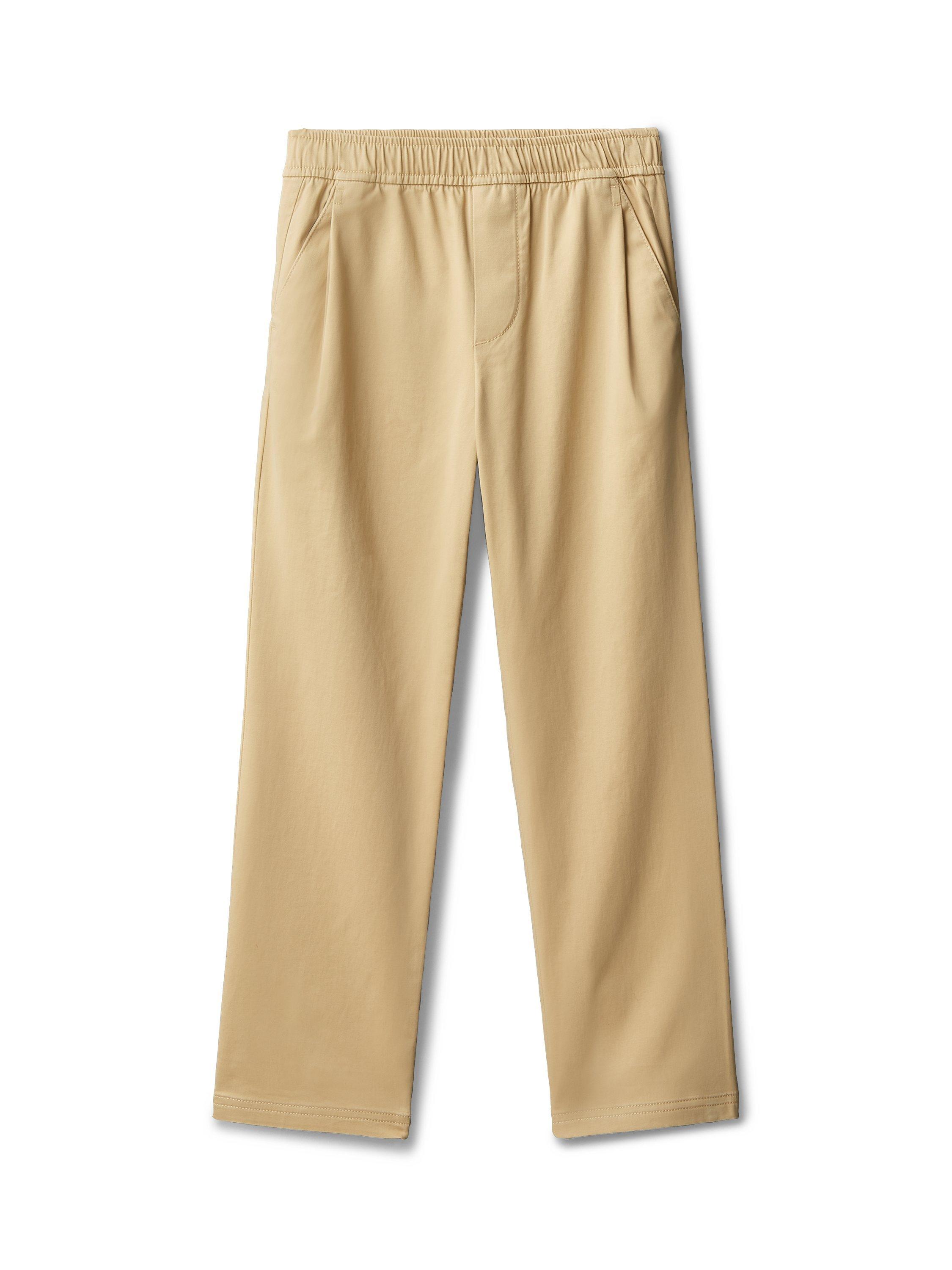 Product image 6 of 6, which shows Calvin Klein Kids' Straight Trousers, Sandy Beige, 8 years