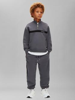 Calvin Klein Kids' Relaxed Logo Sweatshirt & Joggers Set, Coal, Coal