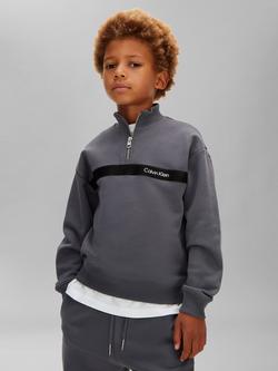 Calvin Klein Kids' Relaxed Logo Sweatshirt & Joggers Set, Coal - view 2, Coal
