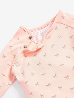 The Little Tailor Newborn Baby Three Piece Outfit Set, Pink - view 2, Pink