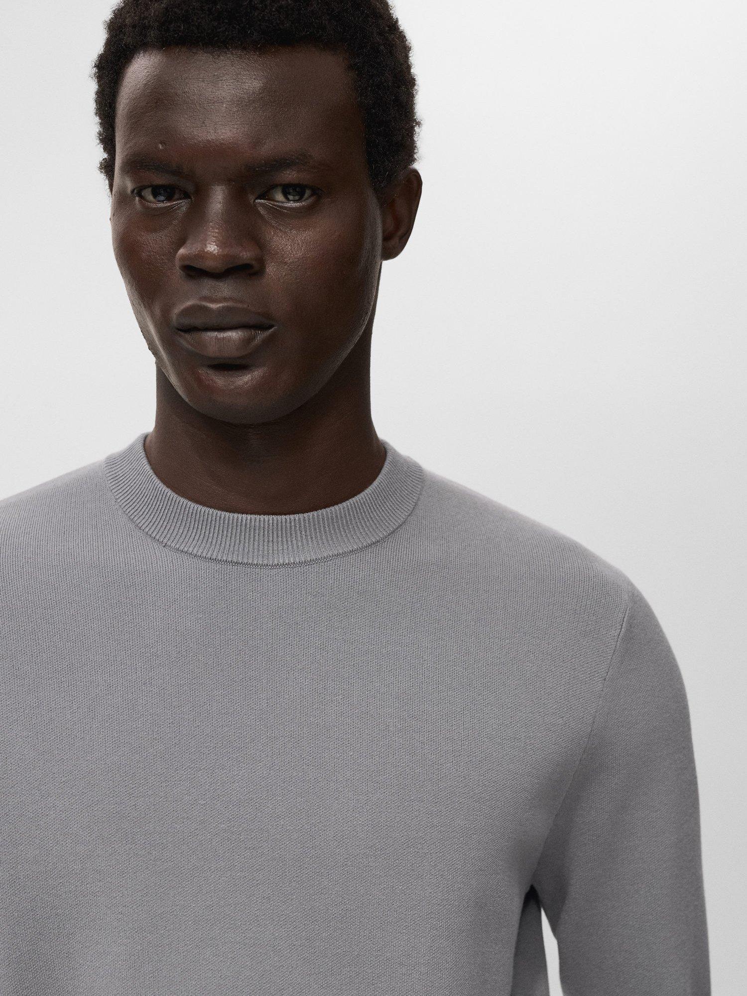 Product image 6 of 8, which shows Mango Luxus Crew Neck Jumper, Grey, XXL