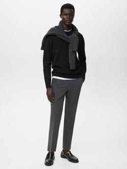 Mango Luxus Crew Neck Jumper - view 2, Black