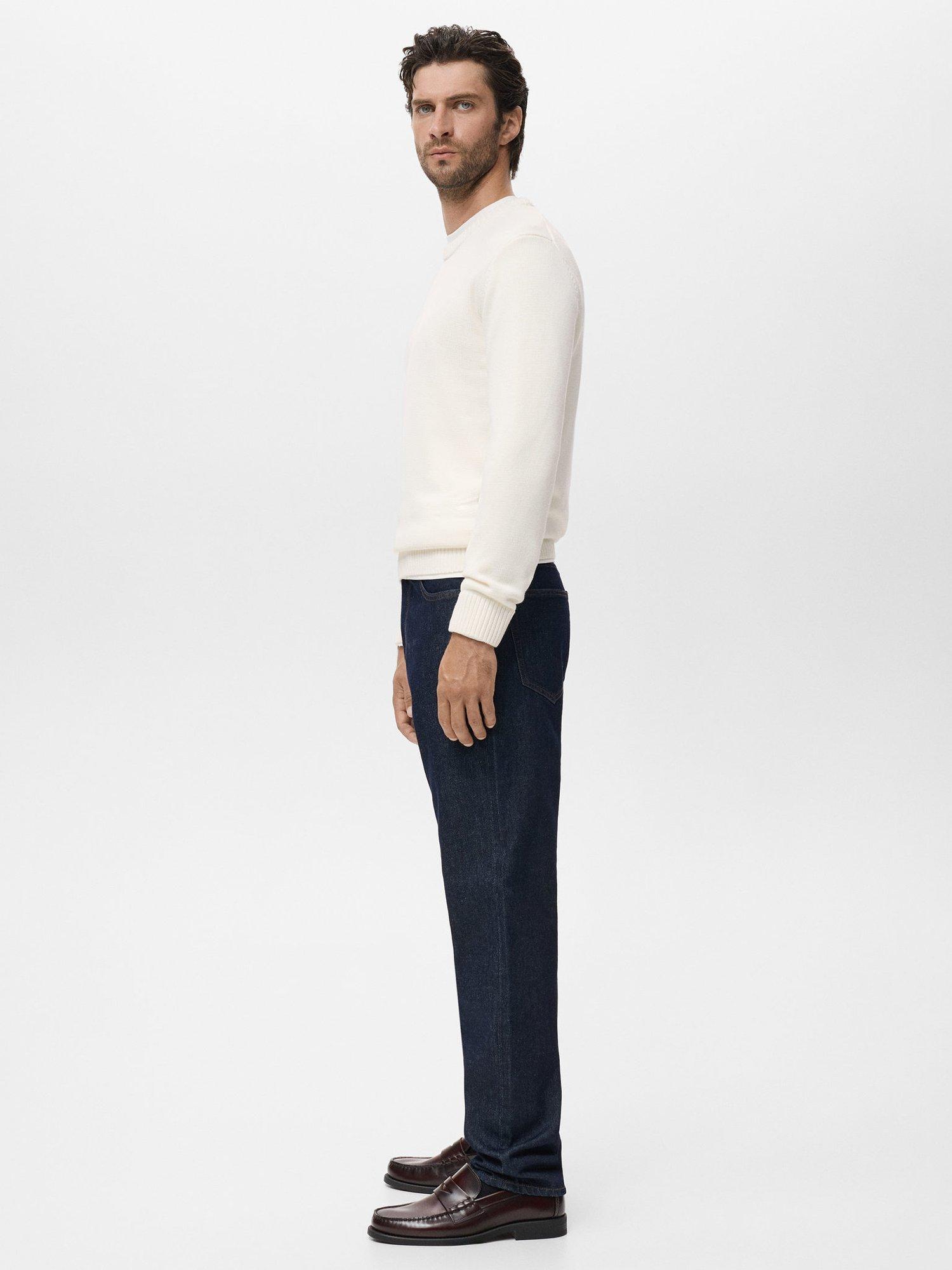 Product image 7 of 8, which shows Mango Cord Round Neck Sweater, Natural White, XL