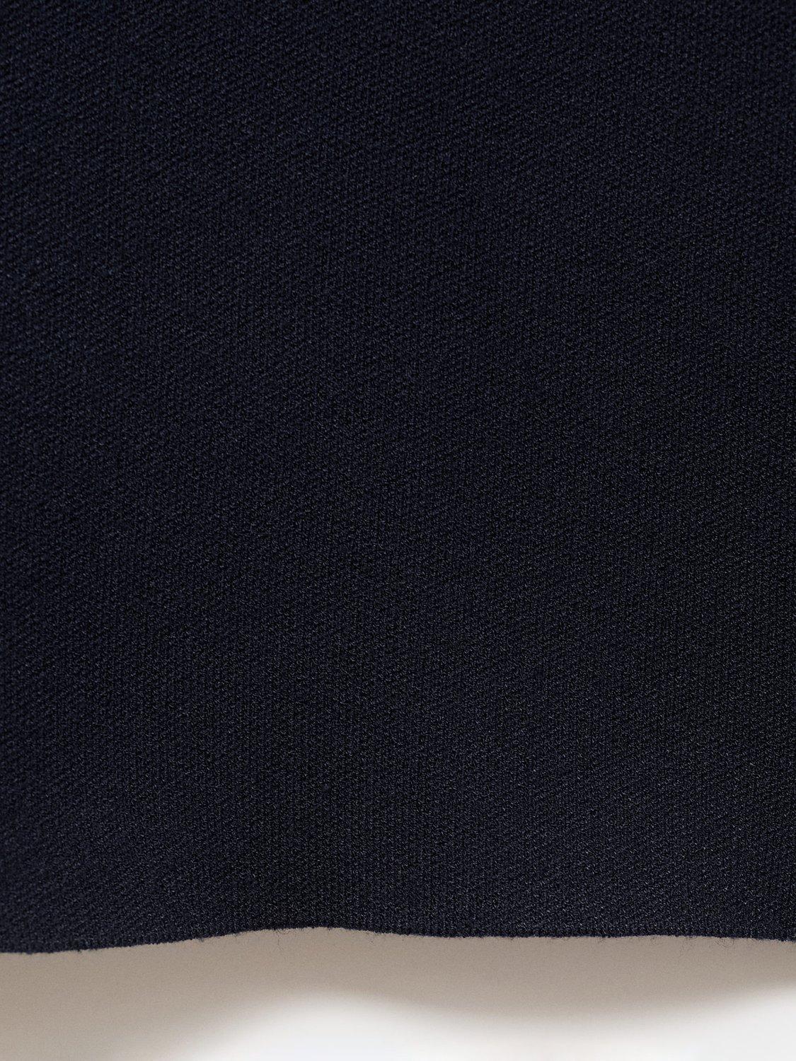 Product image 5 of 8, which shows Mango Luxus Zip Neck Jumper, Navy, S