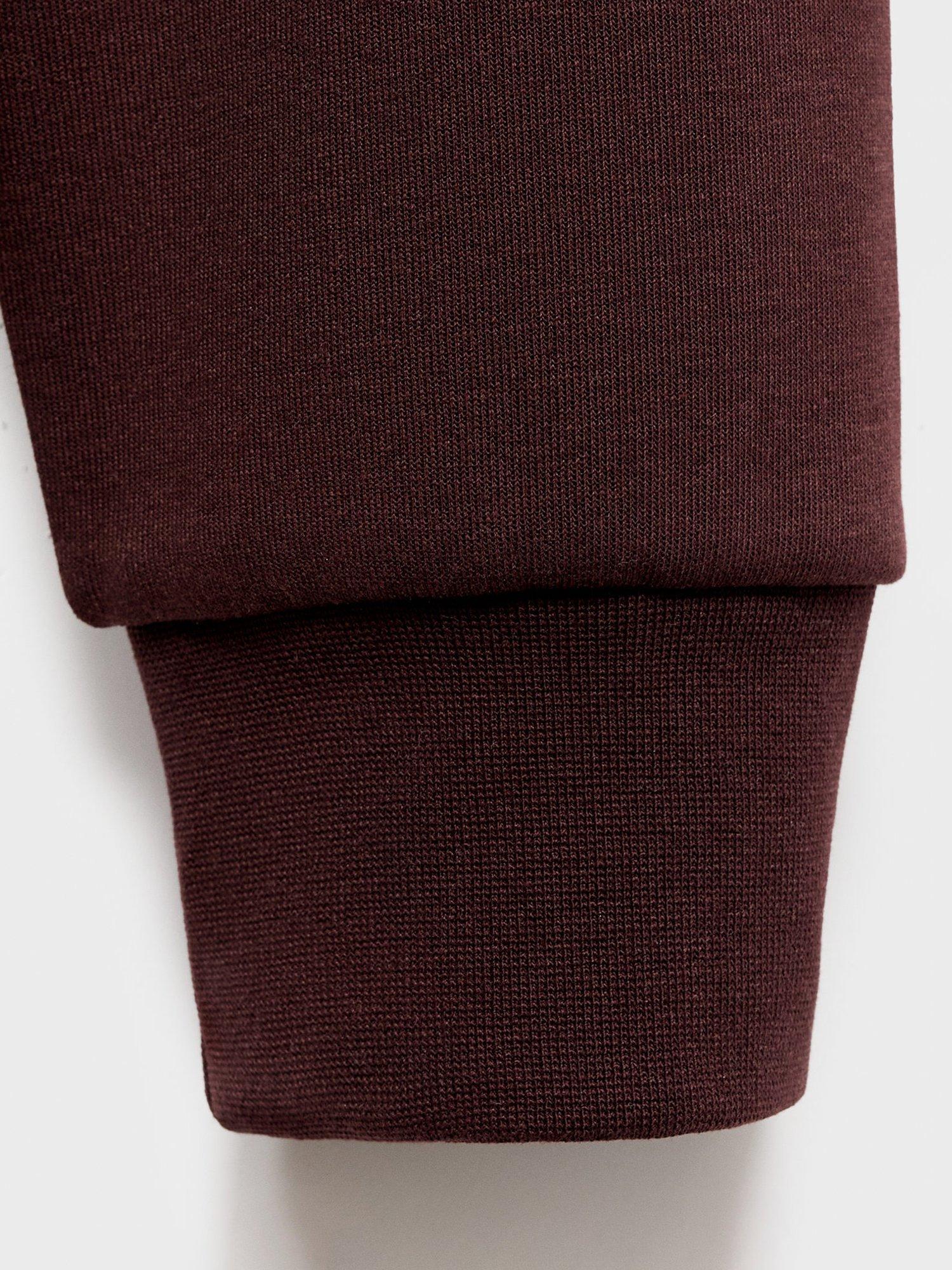 Product image 8 of 8, which shows Mango Bono Cotton Blend Hoodie, Dark Red, XXL