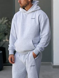 Gym King Cotton Blend Established Hoodie, Snow Marl - view 2, Snow Marl