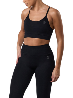 Gym King Sculpt Sports Bra, Black, Black