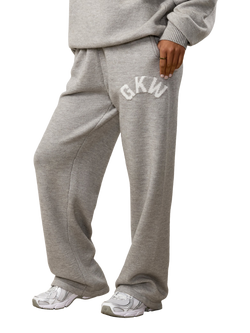 Gym King Oversized Knitted Trousers, Snow Marl, Snow Marl