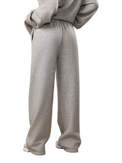 Gym King Oversized Knitted Trousers, Snow Marl - view 2, Snow Marl